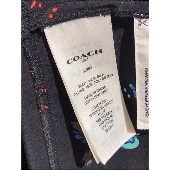 Coach Black Dress Silk Western Maxi - Picture 5 of 6